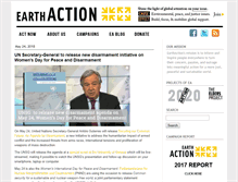 Tablet Screenshot of earthaction.org